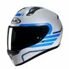 Policarbonato Casco Hjc C10 Lito Blu Grigio