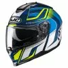 Policarbonato Casco Hjc C70 Lantic Blu Giallo