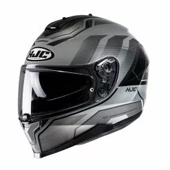 Policarbonato Casco Hjc C70 Nian Grigio Nero