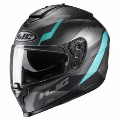 Policarbonato Casco Hjc C70 Silon Nero Teal