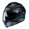 Policarbonato Casco Modulare Hjc C91 Karan Blu Nero