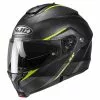 Policarbonato Casco Modulare Hjc C91 Tero Nero Giallo