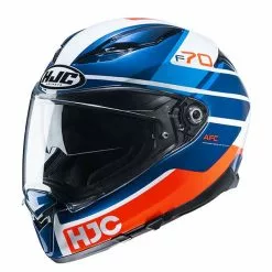 Fibra Casco Hjc F70 Tino Blu