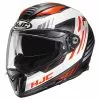 Fibra Casco Hjc F70 Carbon Kesta Arancio
