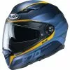 Fibra Casco Hjc F70 Feron Blu Giallo