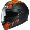 Fibra Casco Hjc F70 Mago Nero Arancio