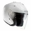 Fibra Hjc Casco Fg Jet Metal Bianco