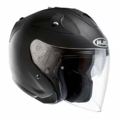 Fibra Hjc Casco Fg Jet Nero Opaco