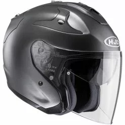 Fibra Hjc Casco Fg Jet Titanium Opaco