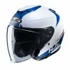 Policarbonato Casco Jet Hjc I30 Baras Bianco Blu