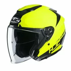Policarbonato Casco Jet Hjc I30 Baras Giallo Fluo