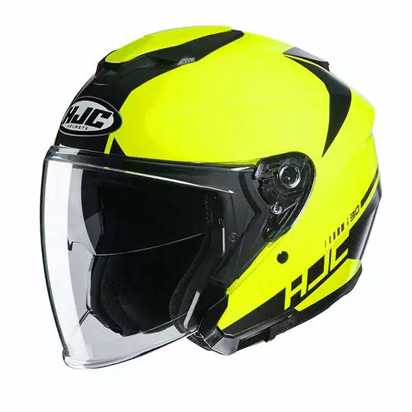 Policarbonato Casco Jet Hjc I30 Baras Giallo Fluo 1 Policarbonato Casco Jet Hjc I30 Baras Giallo Fluo