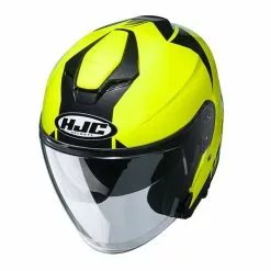 Policarbonato Casco Jet Hjc I30 Baras Giallo Fluo 5 Policarbonato Casco Jet Hjc I30 Baras Giallo Fluo -Vendite HJC hjc i30 baras giallo 1