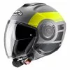 Policarbonato Casco Jet Hjc I40 Spina Grigio Giallo