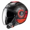 Policarbonato Casco Jet Hjc I40 Spina Rosso Nero