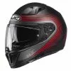Policarbonato Casco Hjc I70 Surf Nero Rosso