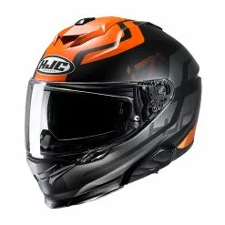 Policarbonato Casco Hjc I71 Enta Arancio Nero