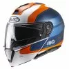 Policarbonato Casco Modulare Hjc I90 Wasco Nero Arancio