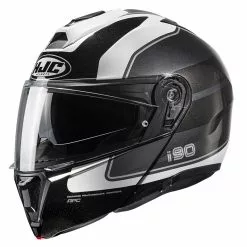 Policarbonato Casco Modulare Hjc I90 Wasco Nero Bianco