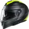 Policarbonato Casco Modulare Hjc I90 Davan Nero Giallo
