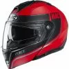 Policarbonato Casco Modulare Hjc I90 Davan Rosso Nero