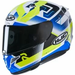 Fibra Casco Hjc Rpha 11 Nectus Bianco Giallo Blu