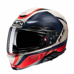 Fibra Casco Hjc Rpha 91 Rafino Rosso Blu