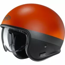 Custom Casco Hjc V30 Perot Arancio Nero